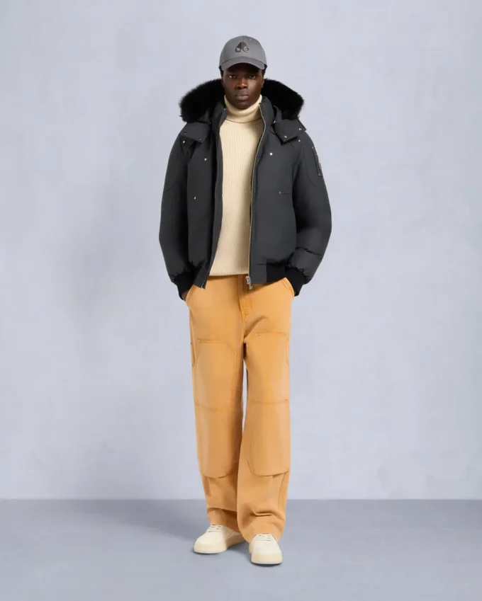 Original Ballistic Shearling Trim Bomber Jacket