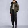 Original Debbie Shearling Trim Bomber Jacket