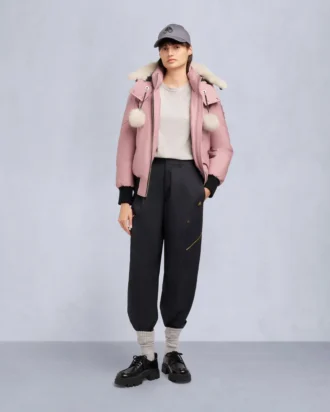 Original Debbie Shearling Trim Bomber Jacket