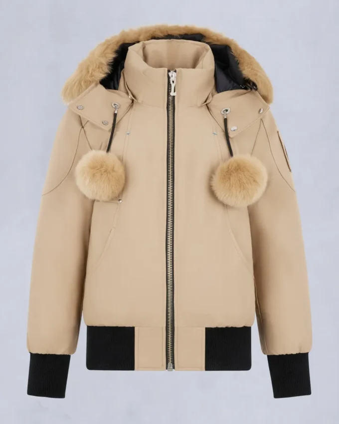Original Debbie Shearling Trim Bomber Jacket