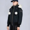 Original Debbie Shearling Trim Bomber Jacket