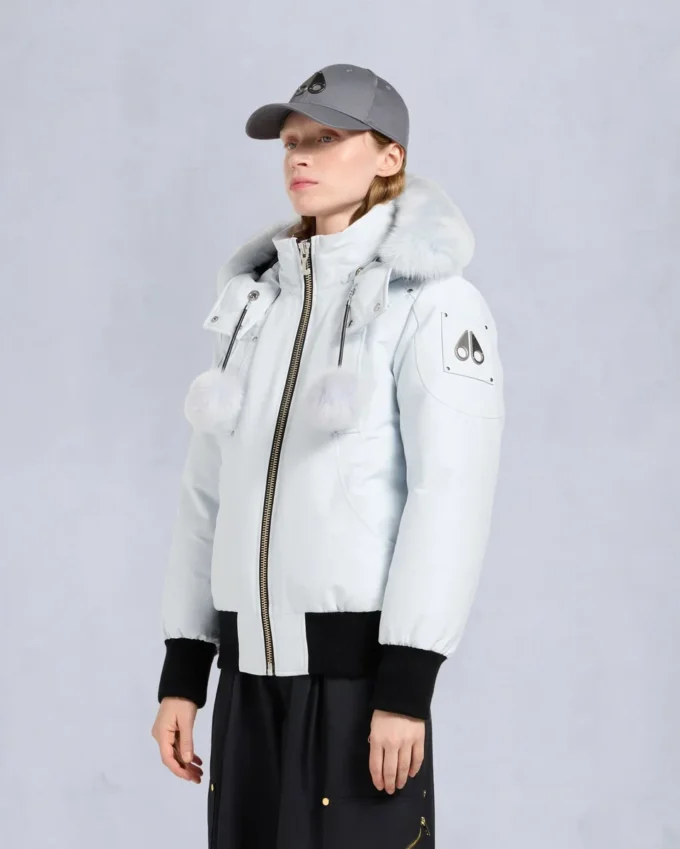 Original Debbie Shearling Trim Bomber Jacket