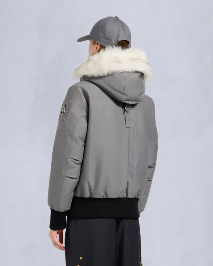 Original Debbie Shearling Trim Bomber Jacket