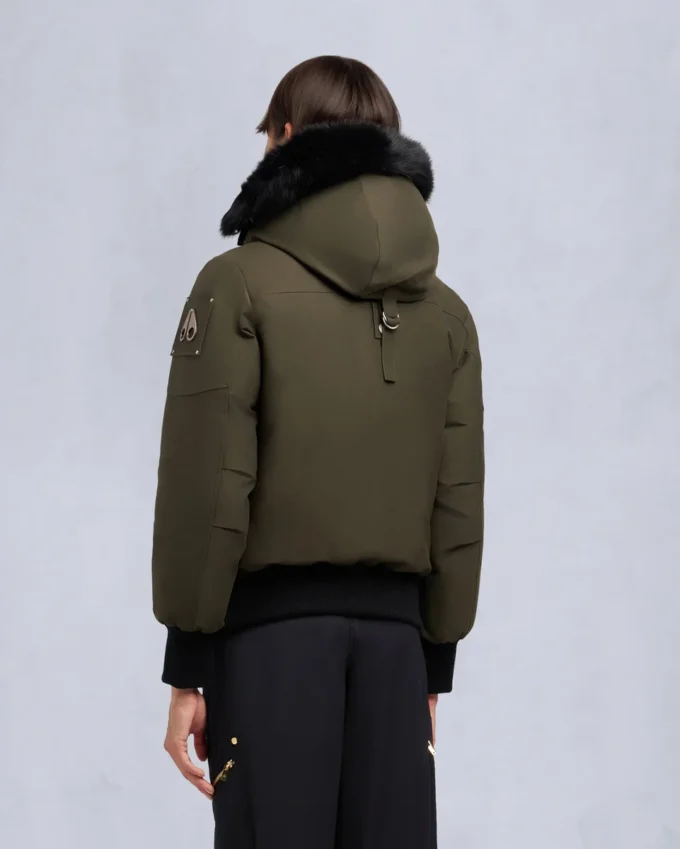 Original Debbie Shearling Trim Bomber Jacket