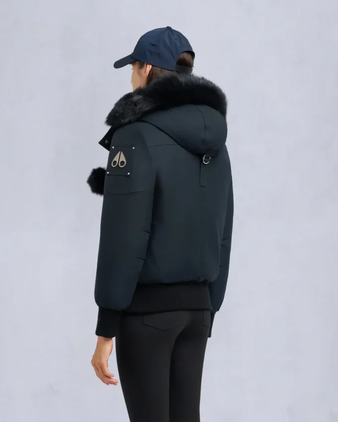 Original Debbie Shearling Trim Bomber Jacket