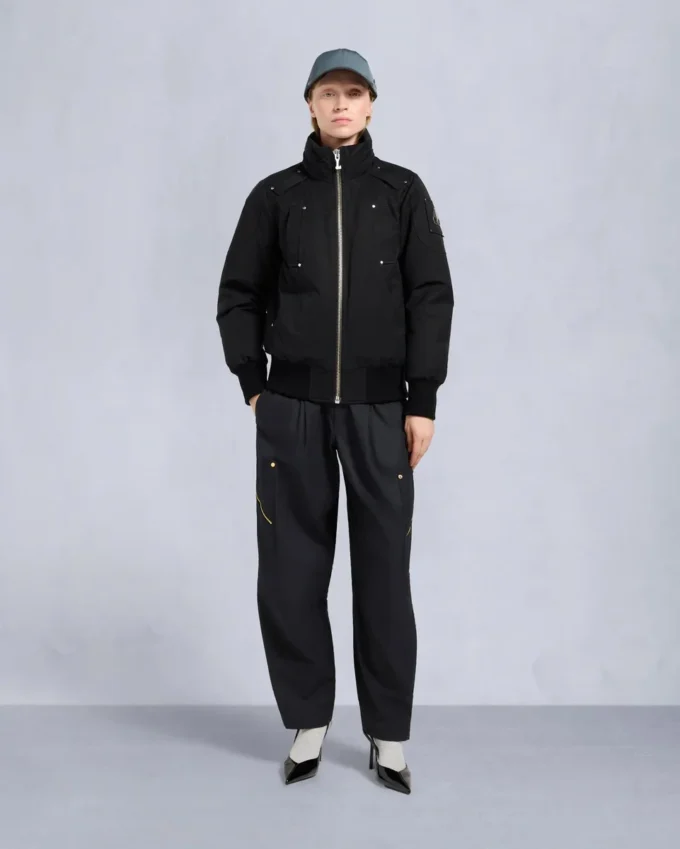 Original Debbie Shearling Trim Bomber Jacket