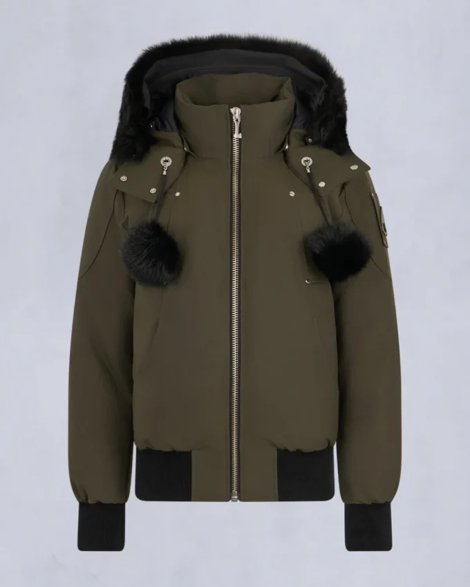 Original Debbie Shearling Trim Bomber Jacket