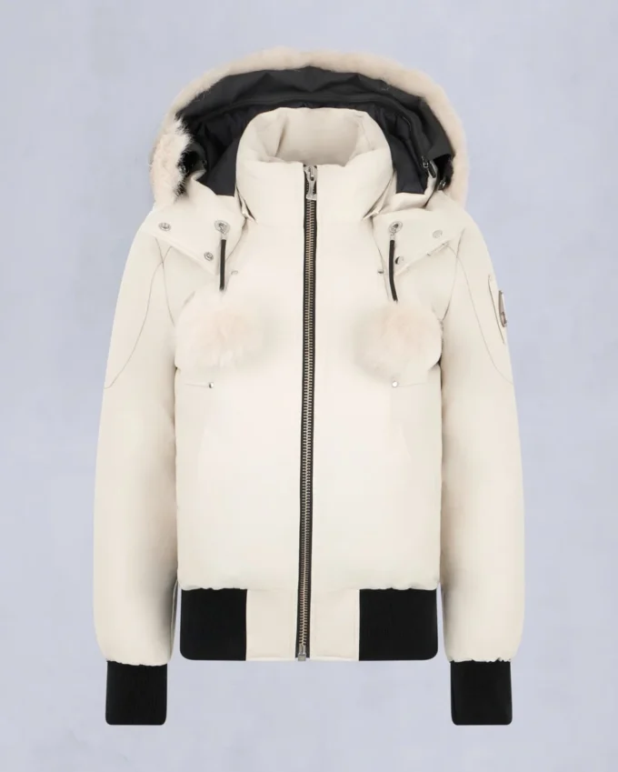 Original Debbie Shearling Trim Bomber Jacket